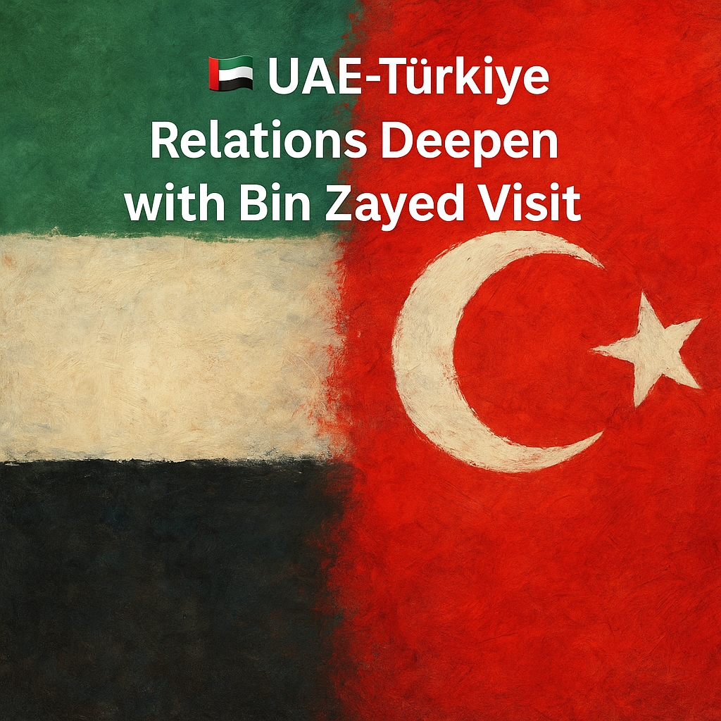 🇦🇪🇹🇷 UAE-Türkiye Relations Deepen with Bin Zayed Visit