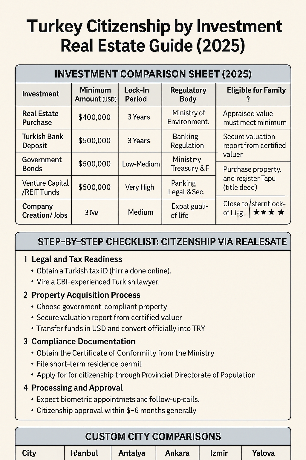 Turkey Citizenship by Investment Real Estate Guide in 2025
