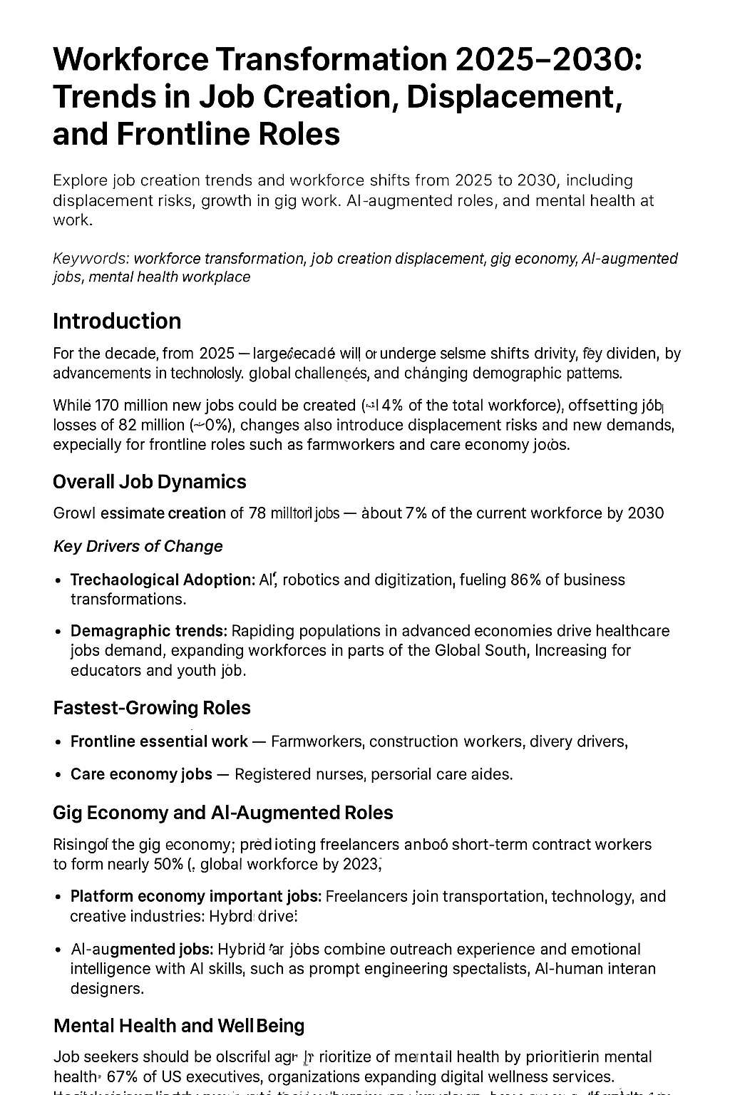 How Workforce Transformation from 2025 to 2030 Will Reshape Careers for U.S. Jobseekers